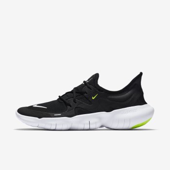 Nike Free RN 5.0 - Női Futócipő - Fekete/Sötét Szürke/Fehér